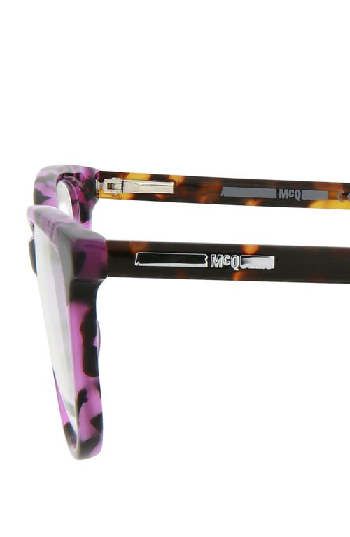 Mcq By Alexander Mcqueen Mcq 54mm Core Cat Eye Optical Glasses In Avana Avana Transparent