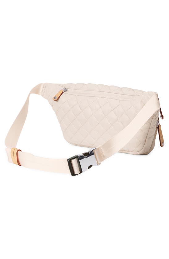 Shop Mz Wallace Metro Quilted Nylon Sling Bag In Mushroom