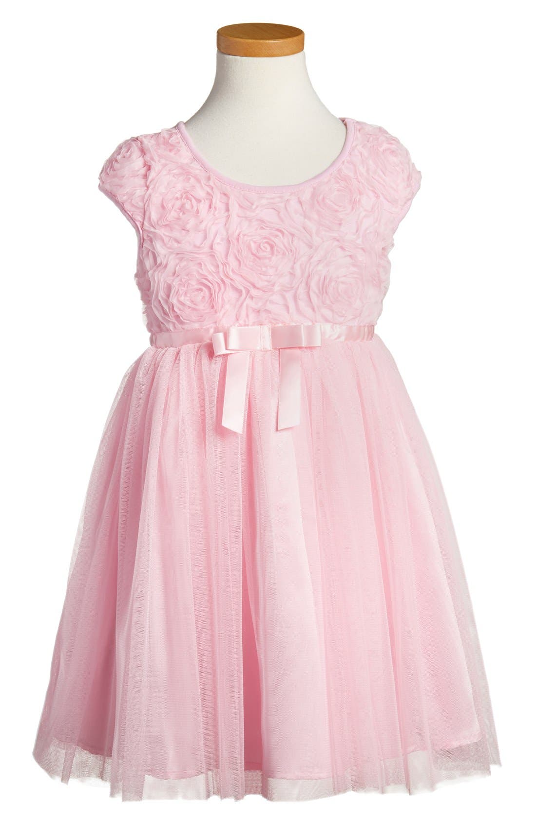 popatu rosette tulle dress