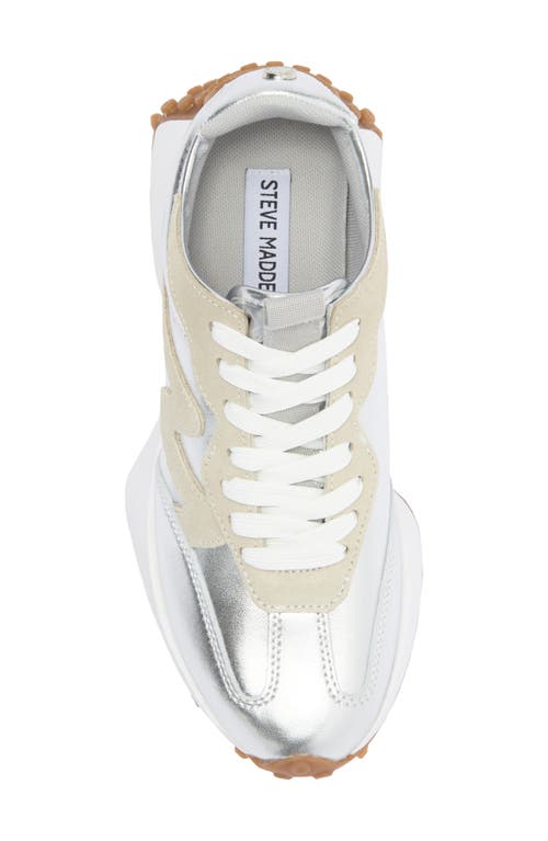 Shop Steve Madden Campo Sneaker In Silver