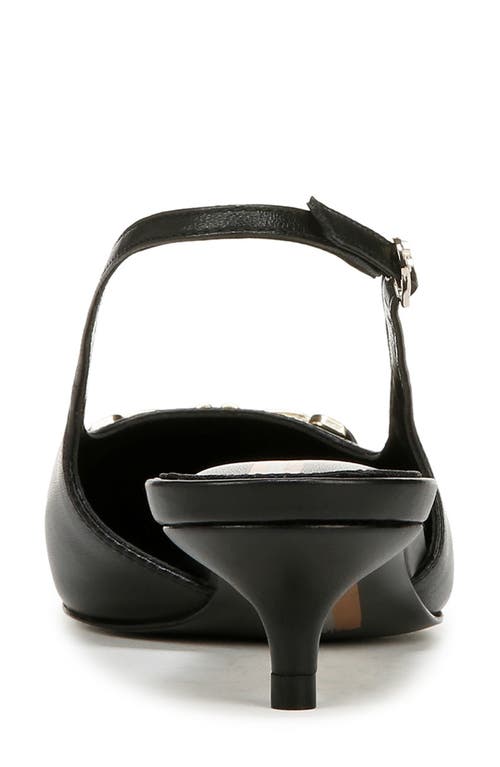SAM EDELMAN SAM EDELMAN FARRAH KITTEN HEEL POINTED TOE SLINGBACK PUMP 