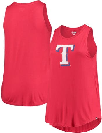 New Era Women's New Era Red Texas Rangers Plus Size Team Tank Top