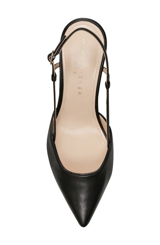 Shop Marc Fisher Ltd Zester Slingback Pointed Toe Pump In Black