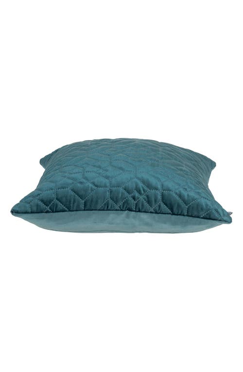 Parkland Collection Sora Quilted Throw Pillow In Teal