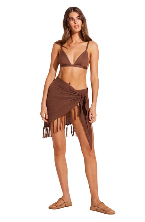 Vitamin A ® Moss Triangle Bikini Top In Mocha Ecolux