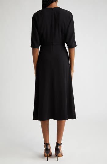 Judith black wrap outlet dress