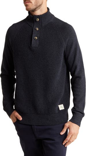 WEATHERPROOF VINTAGE Mock Neck Button Sweater | Nordstromrack