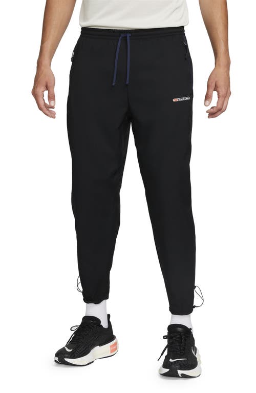 Nike Dri-FIT Challenger Track Club Running Pants in Black/Midnight Navy/White at Nordstrom, Size Medium