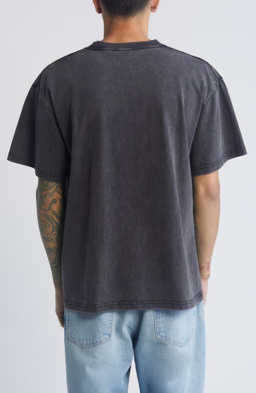 Shop Id Supply Co Summer Open Graphic T-shirt In Washed Black