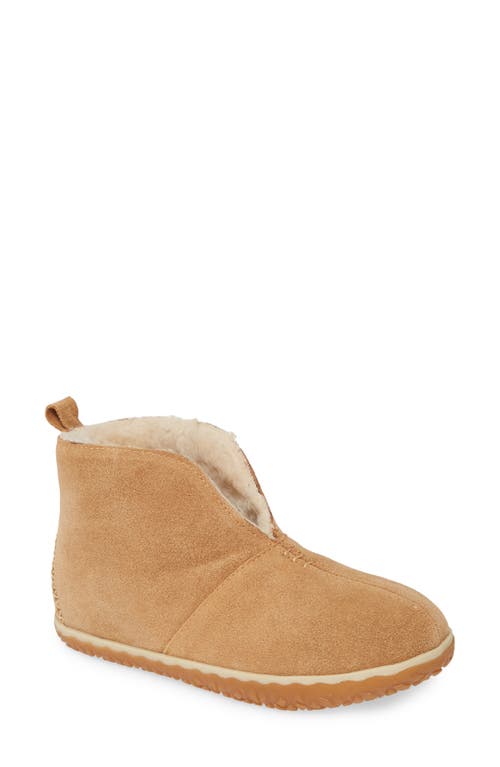 Tucson Bootie with Faux Fur Lining in Cinnamon Suede