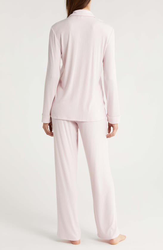Nordstrom Moonlight Eco Easy Rib Pajamas In Pink Cake