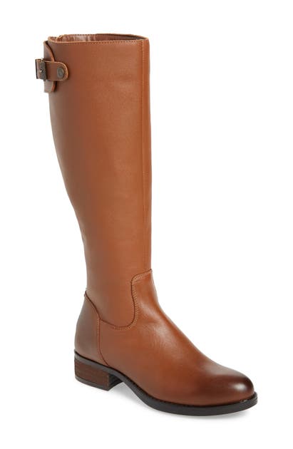 Steve Madden Edie Knee High Boot In Cognac Leather