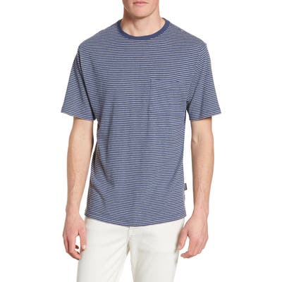 Patagonia Trail Harbor Stripe Pocket T-Shirt, Blue