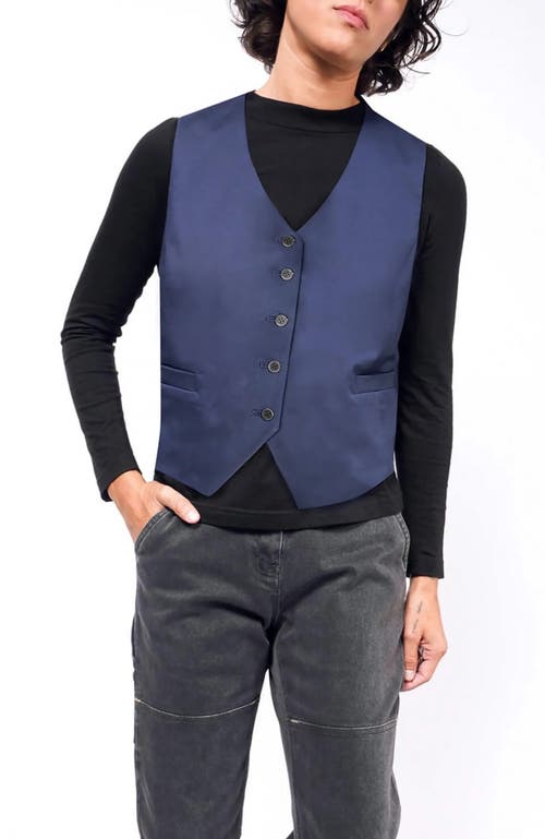 WILDFANG The Essential Vest in Navy 