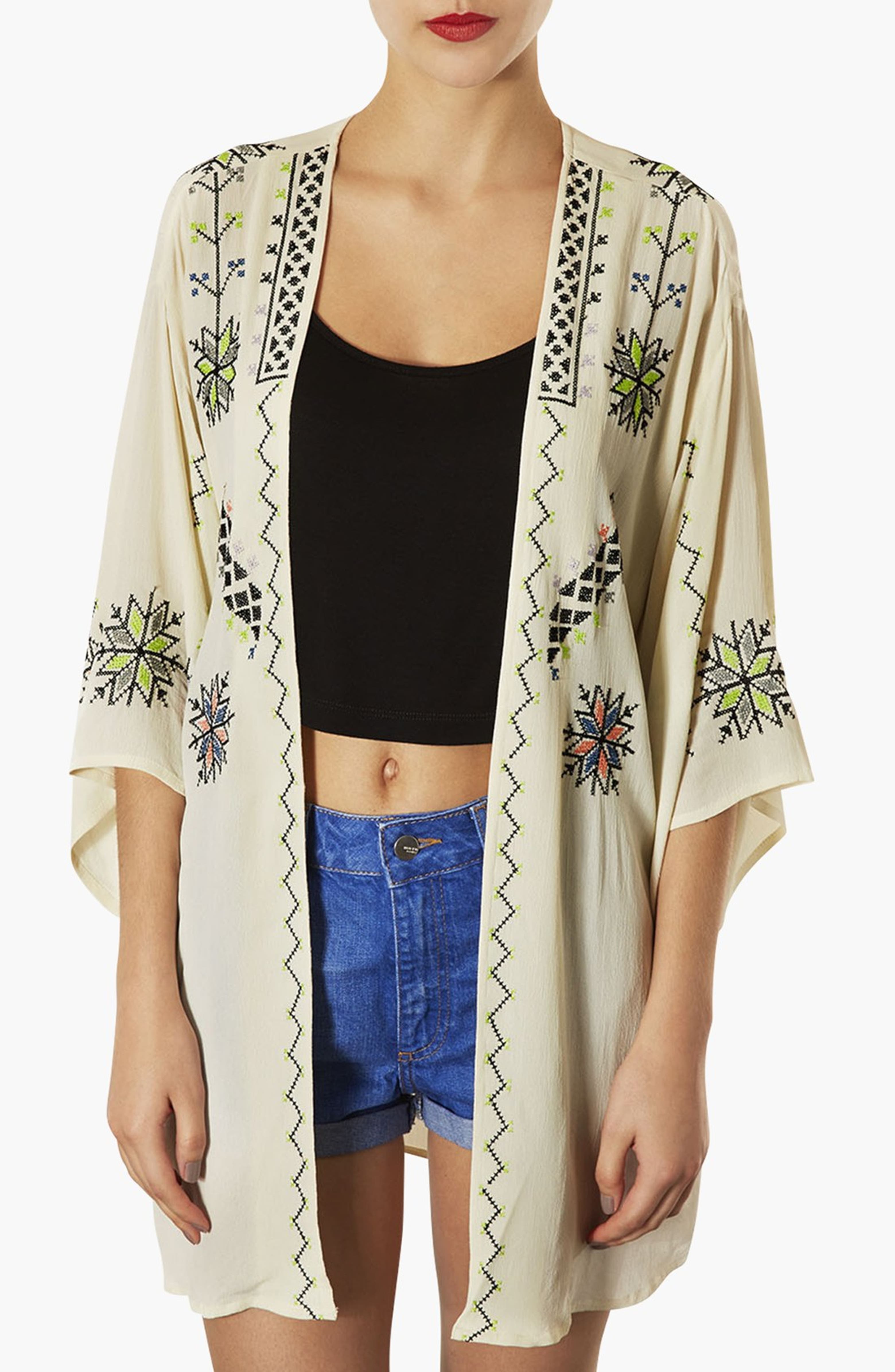 Topshop Embroidered Kimono Jacket Nordstrom topshop-embroidered-kimono-jacket-nordstrom