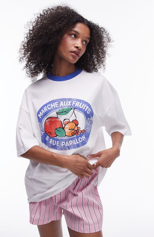 Topshop Still Life Produce Graphic T-Shirt Cream at Nordstrom,