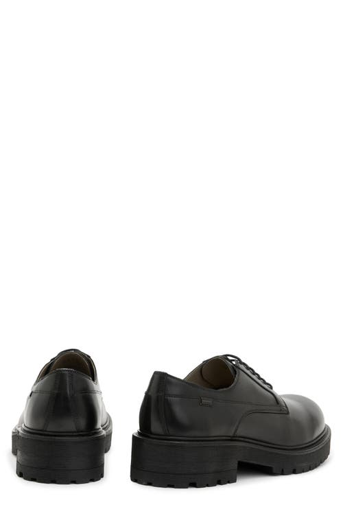 Shop Allsaints Hank Gibson Chunky Derby In Black Leather