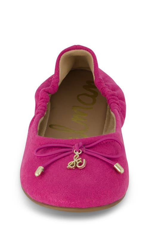 Shop Sam Edelman Kids' Felicia Ballet Flat In Berry