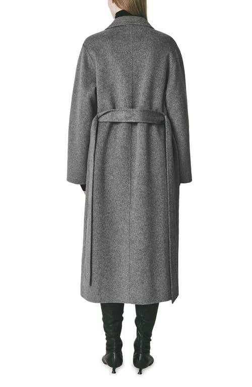 Shop Rue Sophie Martine Wool Blend Coat In Grey