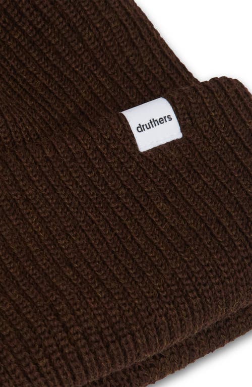 DRUTHERS NYC DRUTHERS NYC MERINO WOOL RIBBED BEANIE