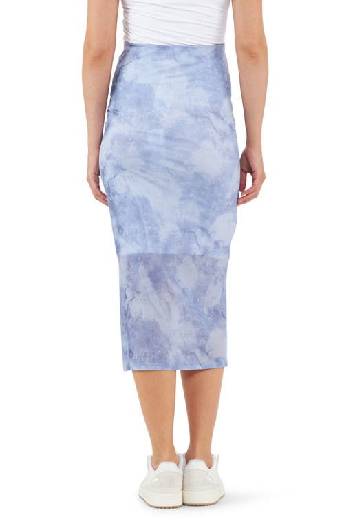 Shop Ripe Maternity Marni Mesh Maternity Skirt In Sky Blue