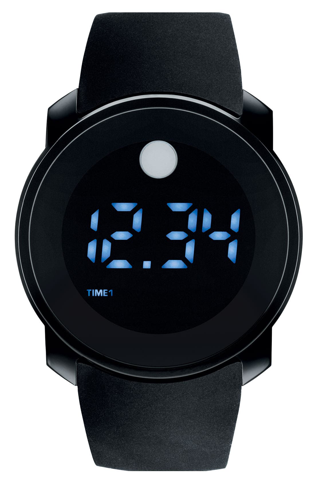 Movado Digital Rubber Strap Watch Nordstrom