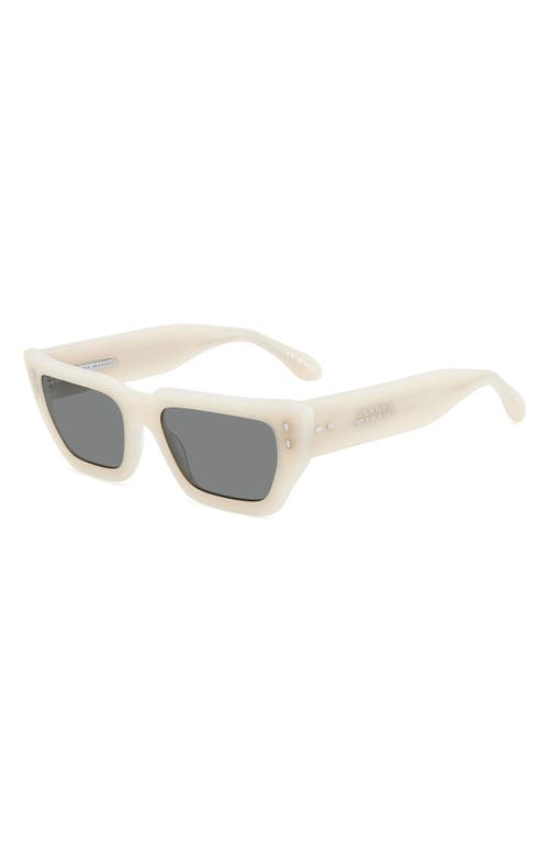 Isabel Marant 54mm Rectangular Sunglasses In Ivory