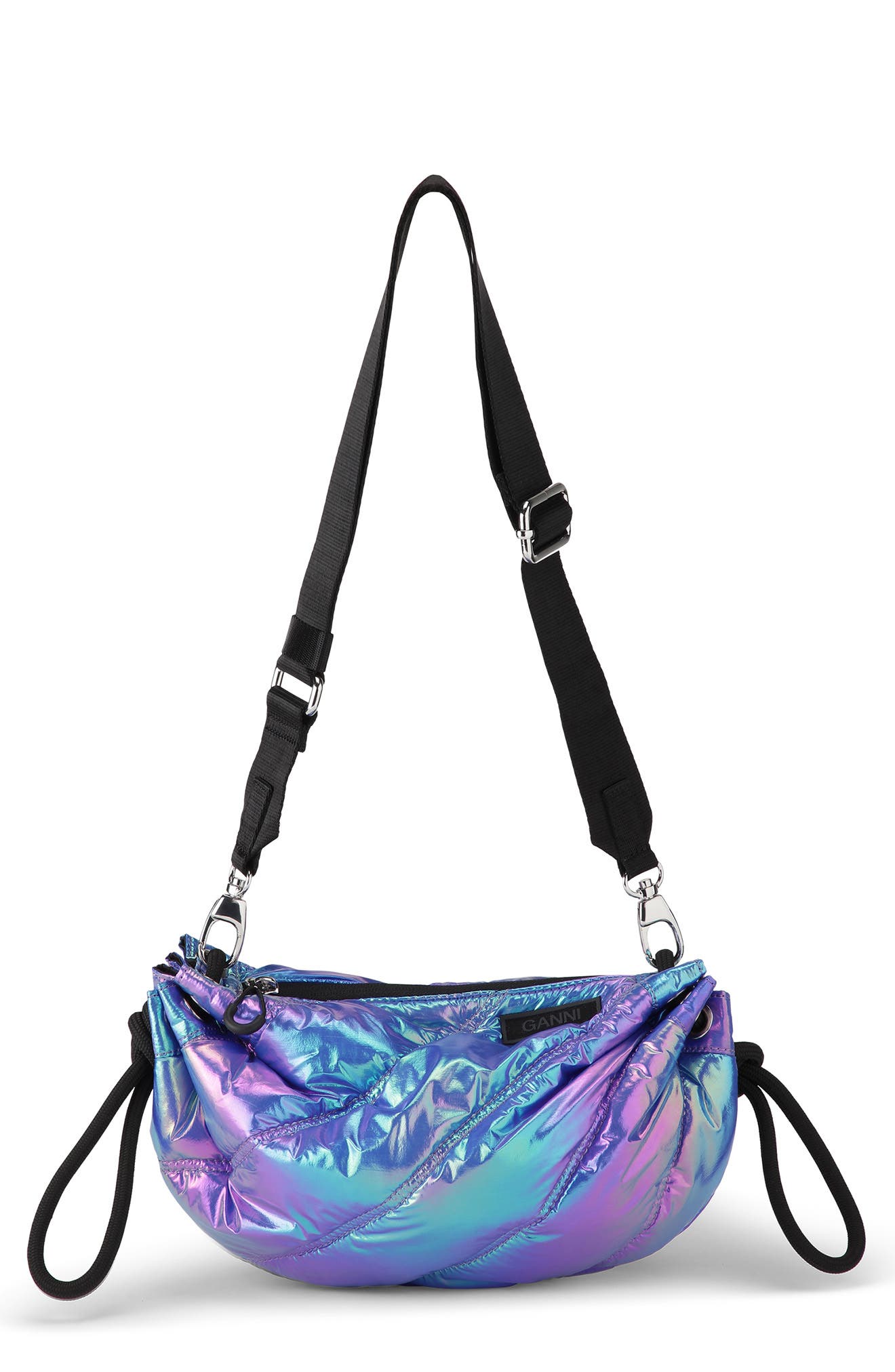 ganni recycled polyester dress