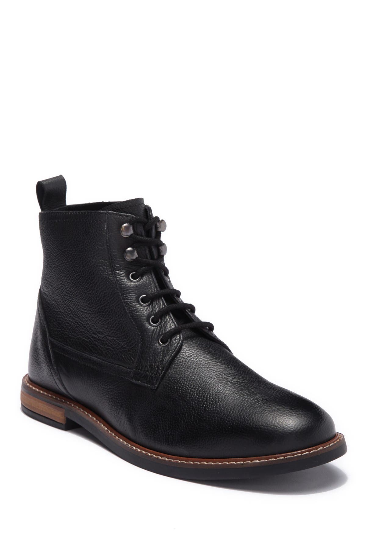 plain black leather boots