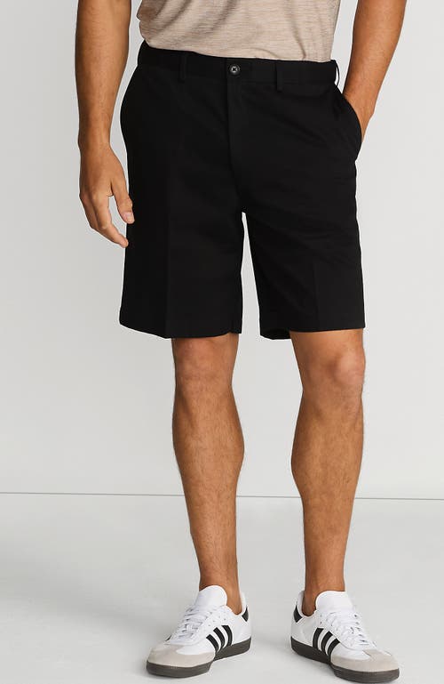 Shop Lands' End Comfort Waist 9" No Iron Chino Shorts In Black