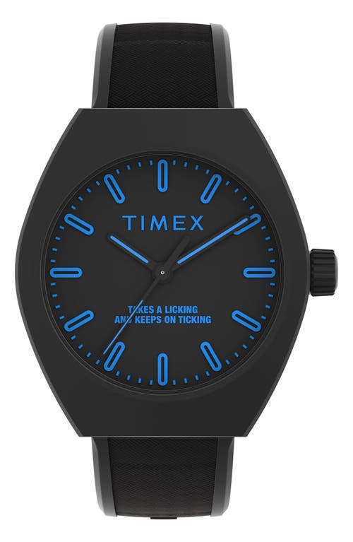 Shop Timex ® Pop Synthetic Strap Watch, 40mm In Black