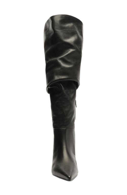 Shop Schutz Ashlee Mid Over The Knee Boot In Black