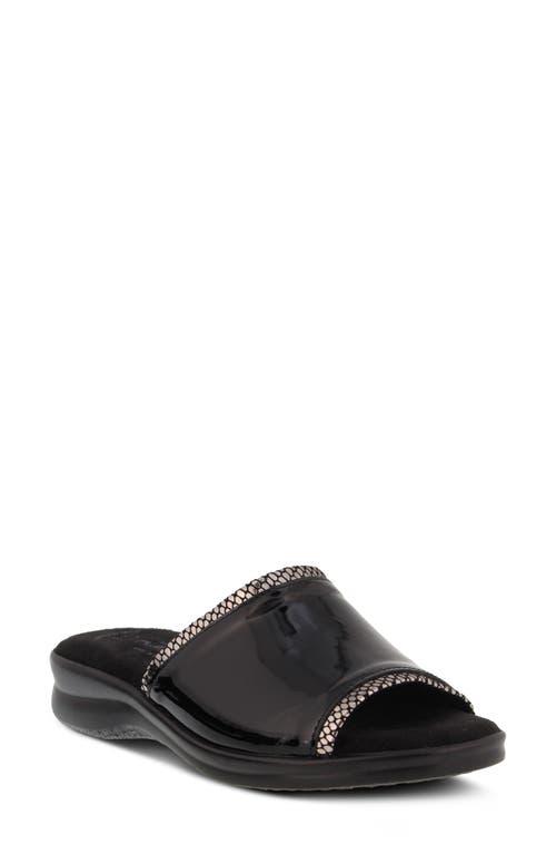 Shop Flexus By Spring Step Cumbia Slide Sandal In Black