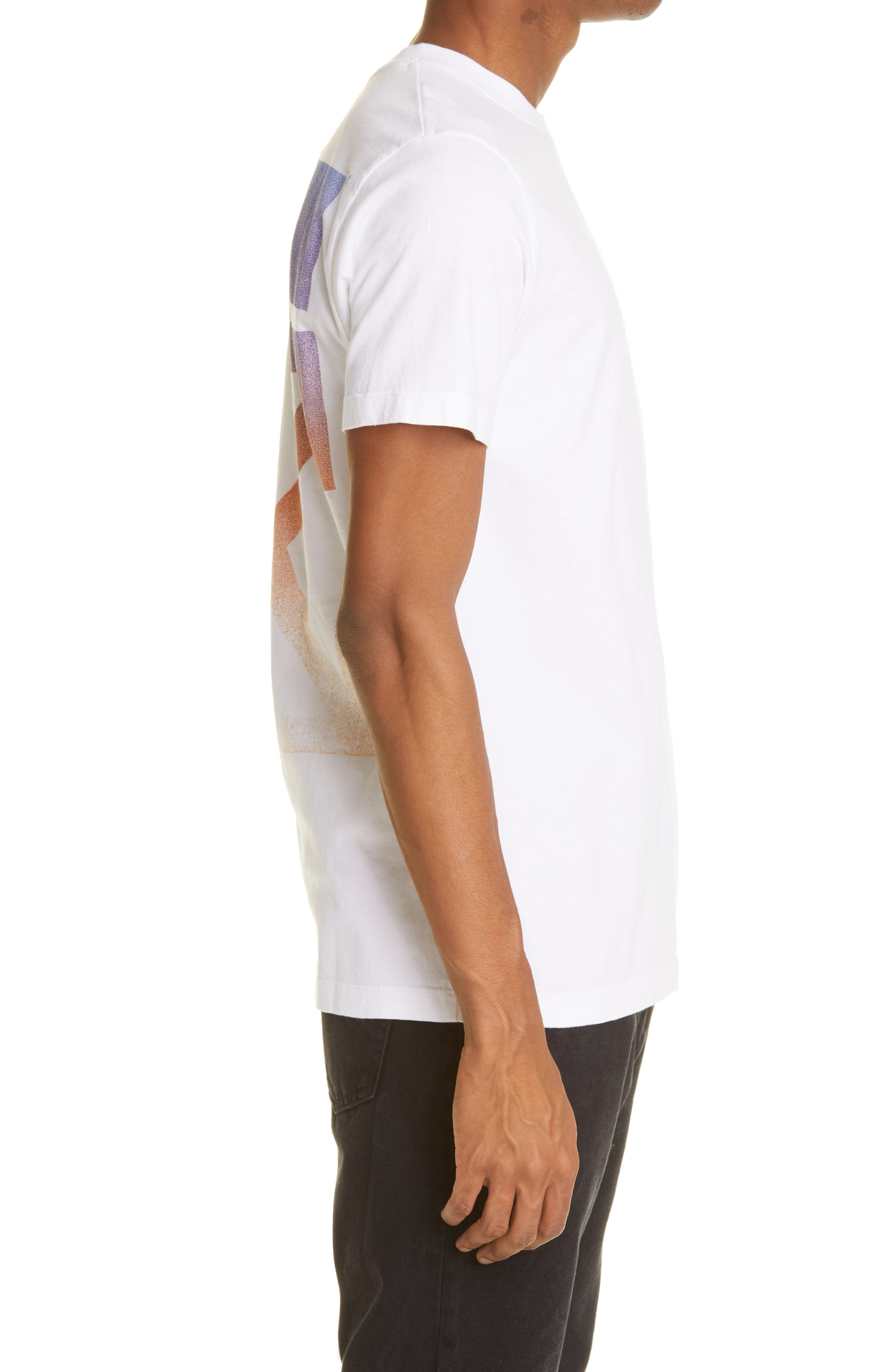 off white gradient tee white