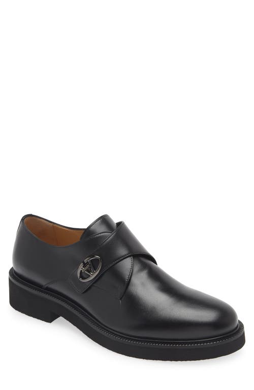 Valentino Garavani VLOGO Locker Monk Shoe 0No-Nero at Nordstrom,