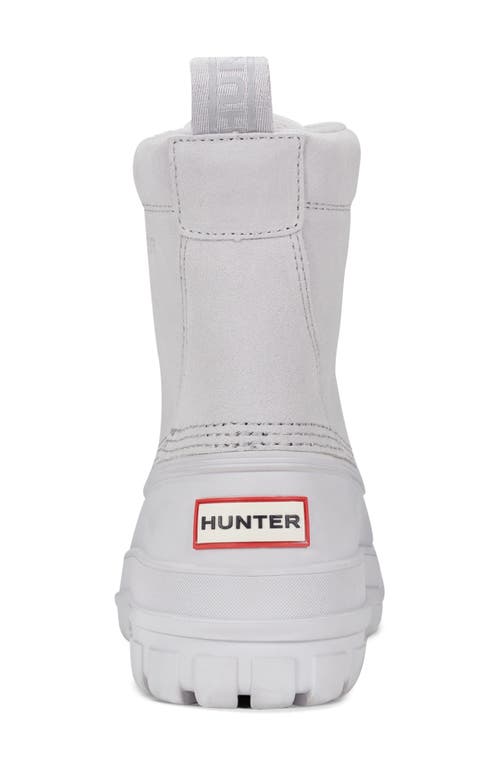 Hunter Men's Southall Waterproof Duck Boots From Finish Line In Light Grey