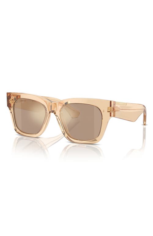 Shop Burberry 52mm Square Sunglasses In Brown