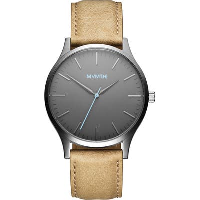 Mvmt 40 Series Leather Strap Watch, 40Mm