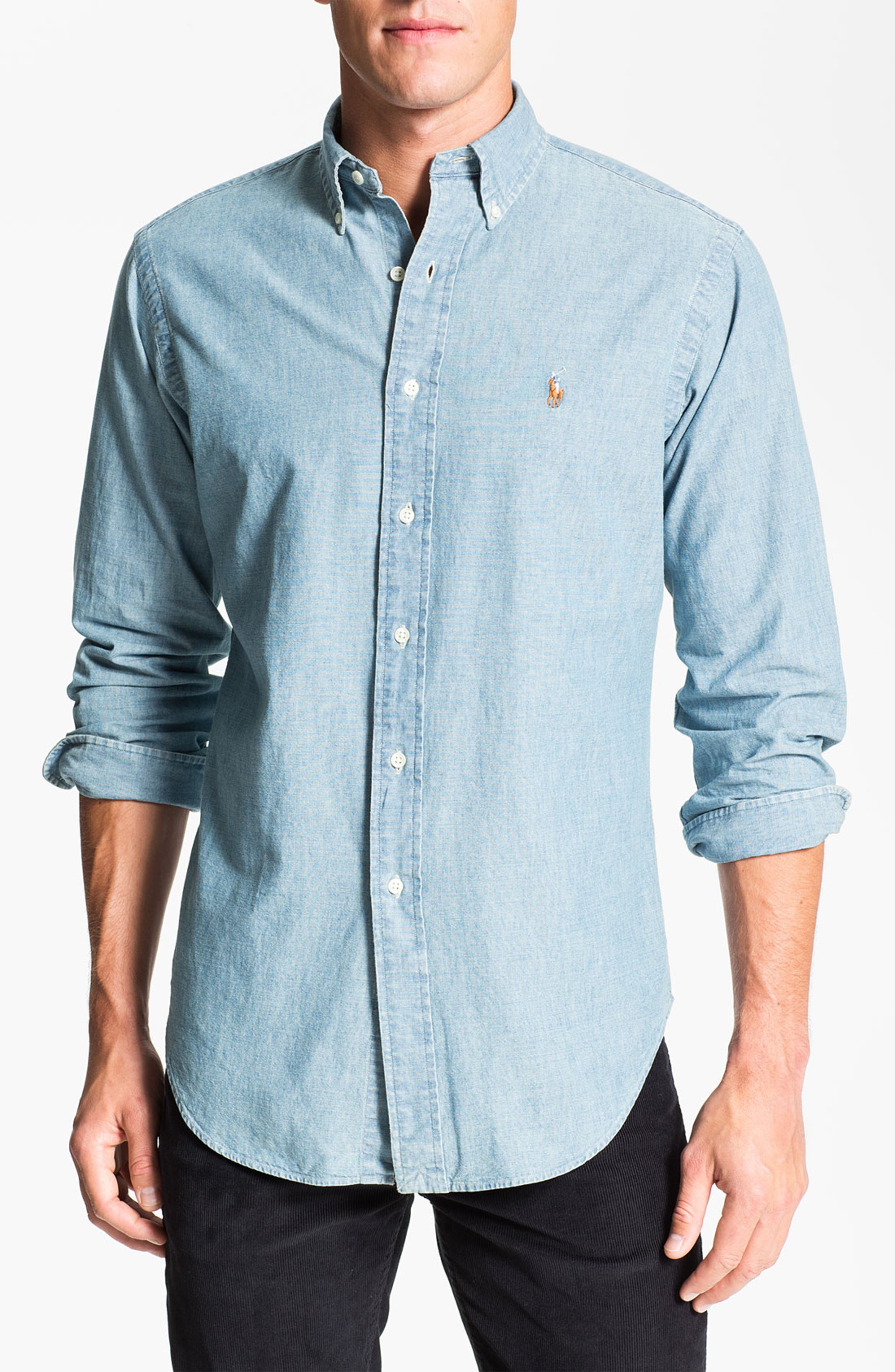 Polo Ralph Lauren Classic Fit Chambray Sport Shirt | Nordstrom