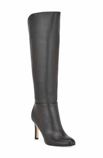 LifeStride Gracie 2 Faux Leather Wide Calf Knee-high Boots in Black