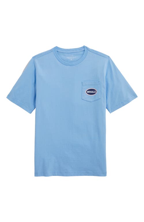 vineyard vines Kids' Whale Cotton Graphic Pocket T-Shirt in Ocean Breeze