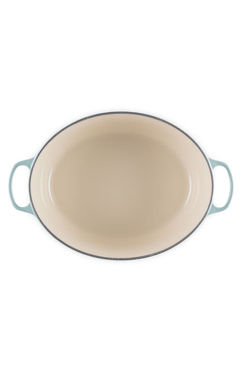 Le Creuset Signature 15 1/2-quart Oval Enamel Cast Iron French/dutch Oven In Sea Salt