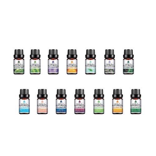 Pursonic 14 Pack Of 100% Pure Essential Aromatherapy Oils In Multicolor