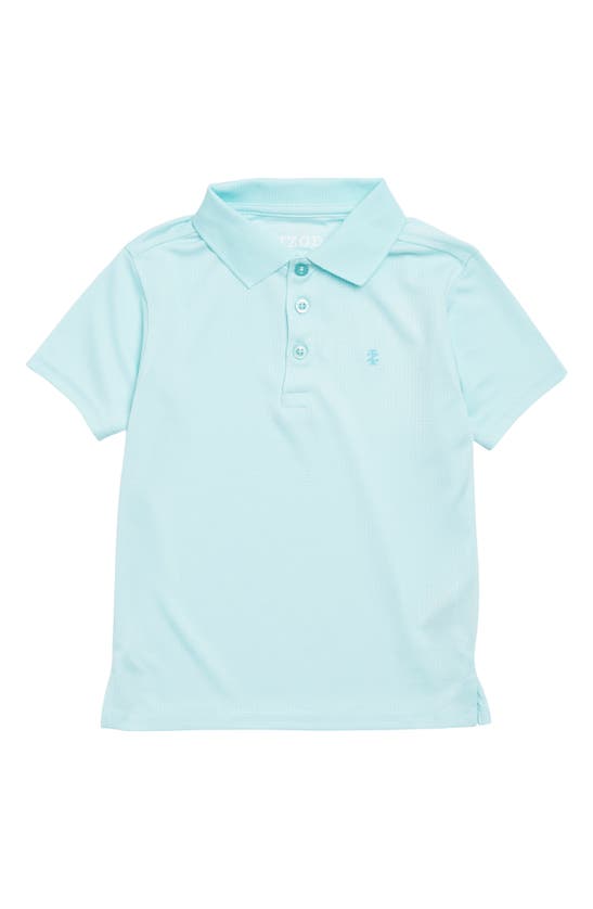Shop Izod Kids' Solid Performance Polo In Limpet Shell