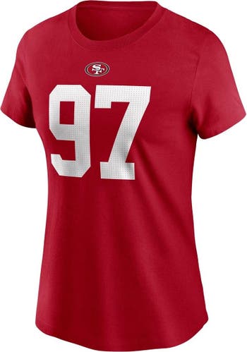 Nike Women's Nike Nick Bosa Scarlet San Francisco 49ers Player Name &  Number T-Shirt