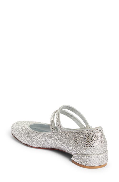 Shop Christian Louboutin Sweet Jane Crystal Embellished Pump In S352 Crystal/lin Silver