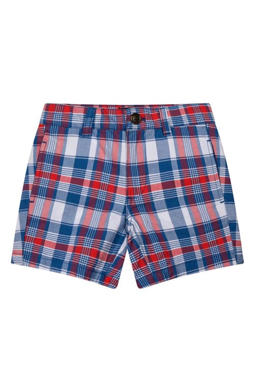 Brooks Brothers Kids' Plaid Cotton Shorts Blue at Nordstrom,