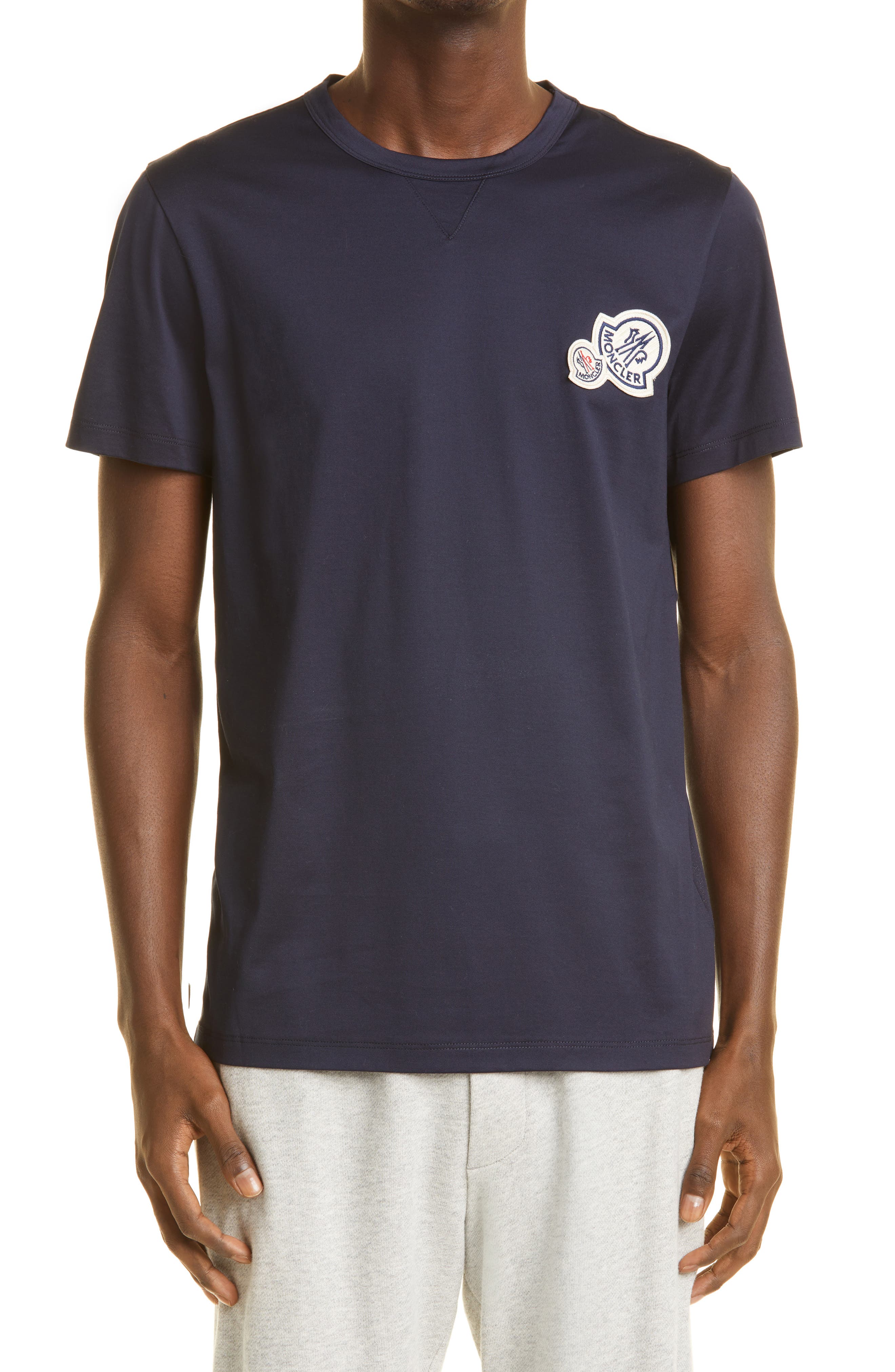 mens moncler t shirt navy