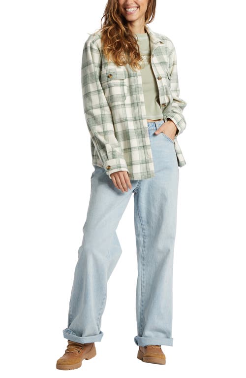 Billabong Forge Fleece Shirt Jacket In Tree Hugger