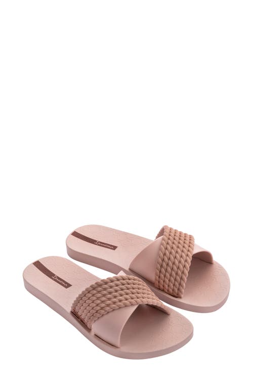 Ipanema Street Ii Slide Sandal In Pink/pink